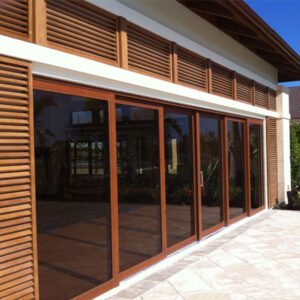 Cửa đi lùa trượt 6 cánh nhôm JMA hệ 55