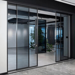 Cửa nhôm Slim tự động