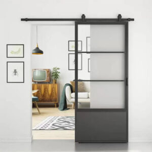 Cửa nhôm kính cường lực 1 cánh mở trượt