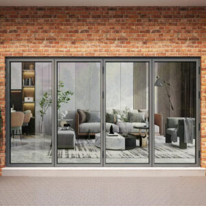 Cửa đi lùa trượt 4 cánh nhôm JMA hệ 55