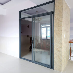 Cửa đi lùa trượt 2 cánh nhôm JMA hệ 55