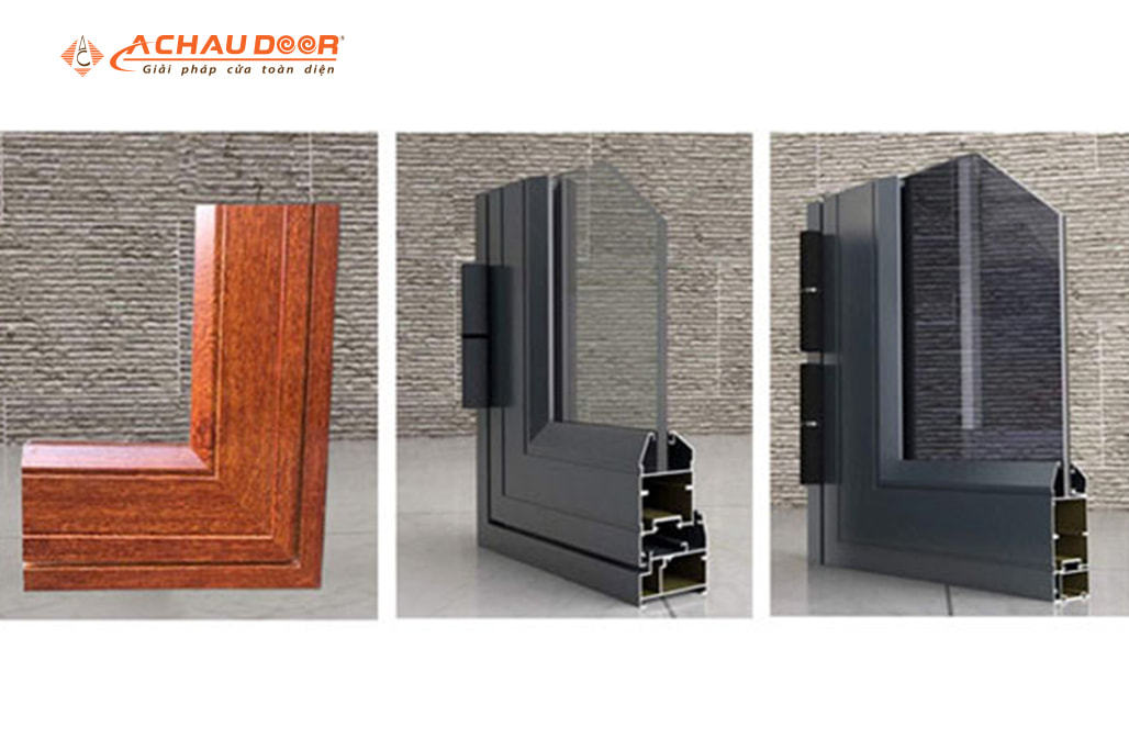 Cửa đi mở quay 4 cánh nhôm JMA hệ 55 2 Cửa đi mở quay 4 cánh nhôm JMA hệ 55