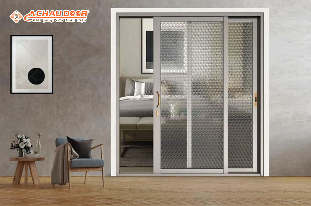 Cửa đi lùa 2 cánh nhôm Maxpro hệ 115 2 Cửa đi lùa 2 cánh nhôm Maxpro hệ 115