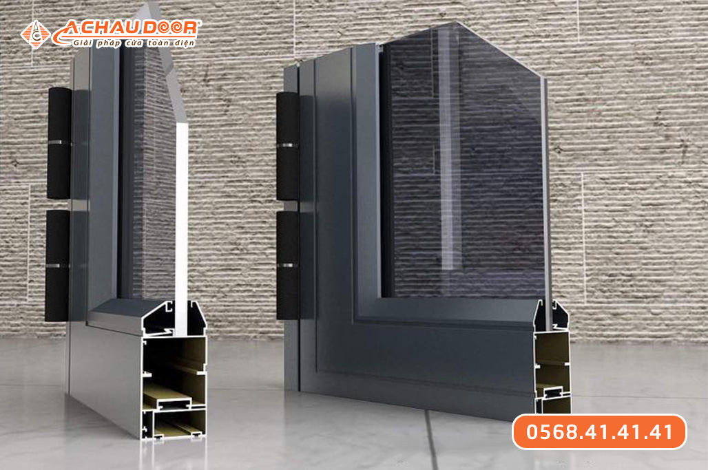 Cửa sổ lùa trượt 2 cánh nhôm JMA hệ 55 2 Cửa sổ lùa trượt 2 cánh nhôm JMA hệ 55