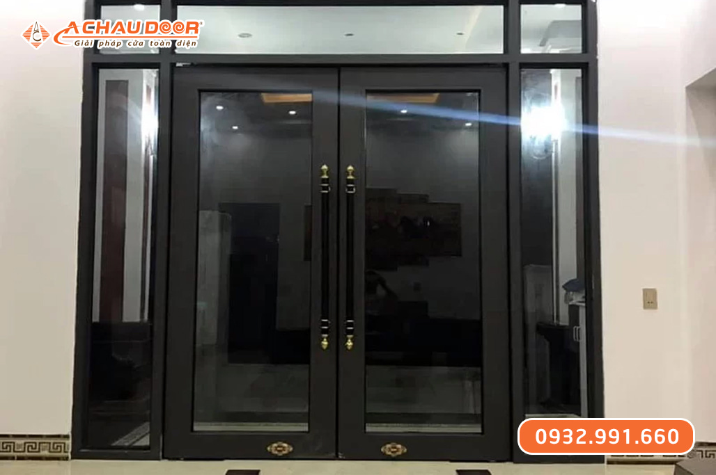 Cửa nhôm thuỷ lực bản 120 1 Cửa nhôm thuỷ lực bản 120