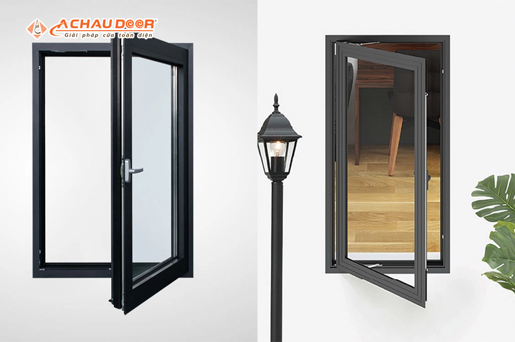 Cửa sổ mở quay 1 cánh nhôm JMA hệ 55 2 Cửa sổ mở quay 1 cánh nhôm JMA hệ 55