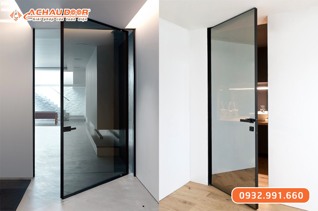 Cửa nhôm Slim 1 cánh mở quay 1 Cửa nhôm Slim 1 cánh mở quay