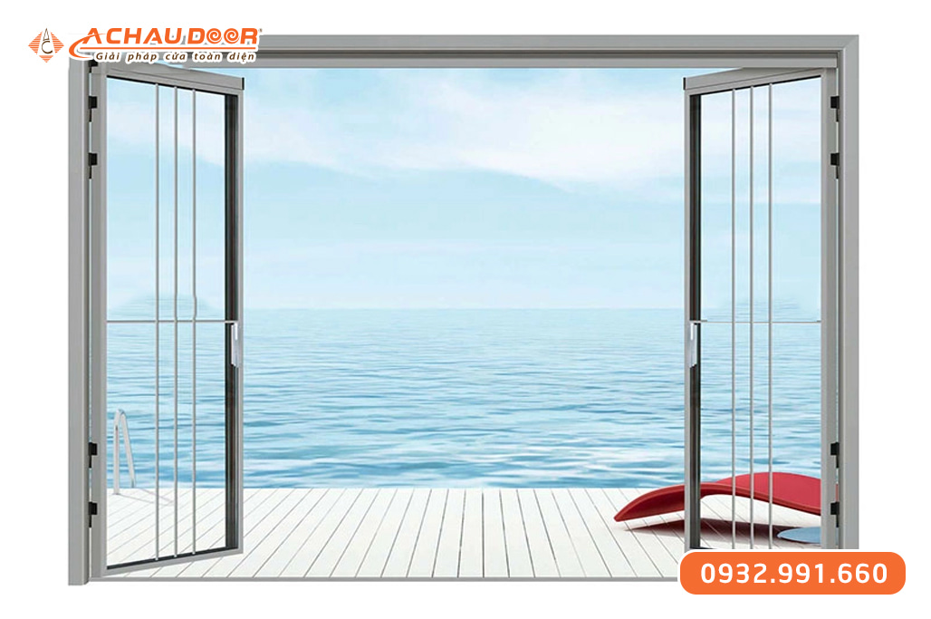 Cửa nhôm trượt quay Slim cánh liên kết 1 Cửa nhôm trượt quay Slim cánh liên kết