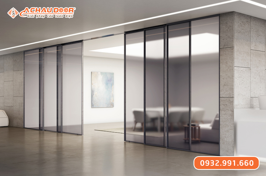 Cửa nhôm Slim tự động 1 Cửa nhôm Slim tự động