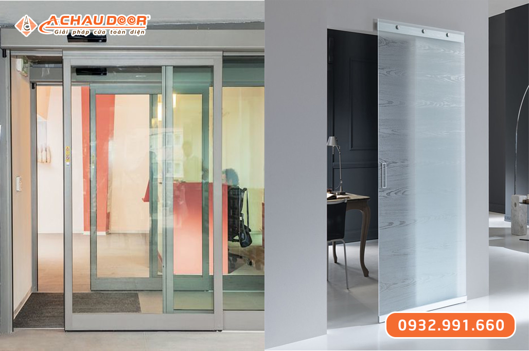 Cửa nhôm kính cường lực 1 cánh mở trượt 1 Cửa nhôm kính cường lực 1 cánh mở trượt