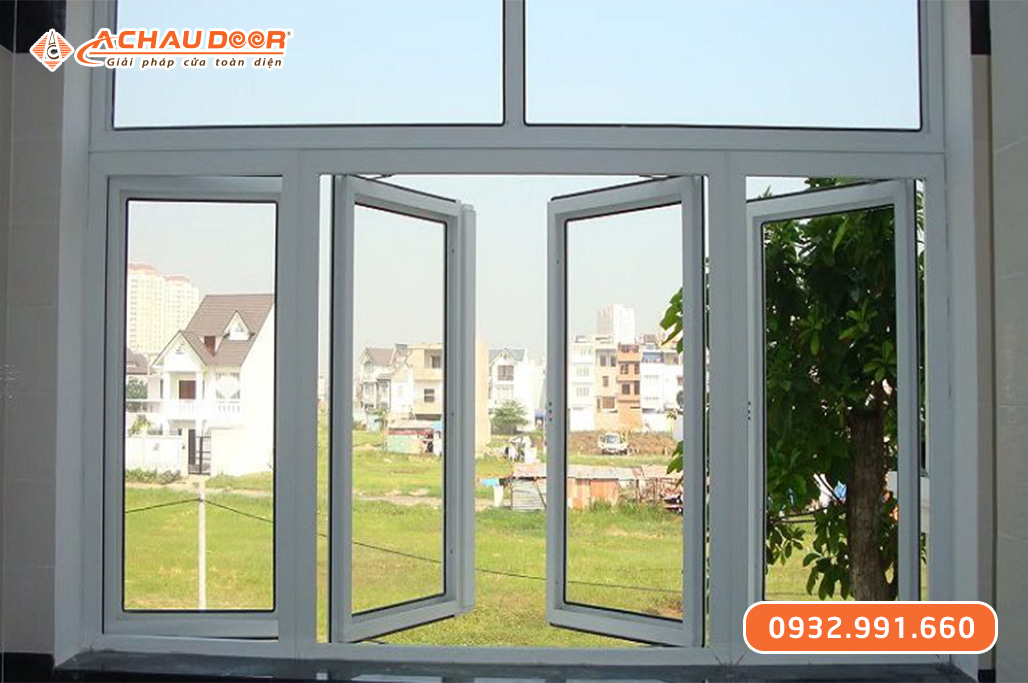 Cửa sổ quay lật 4 cánh nhôm JMA hệ 55 3 Cửa sổ quay lật 4 cánh nhôm JMA hệ 55