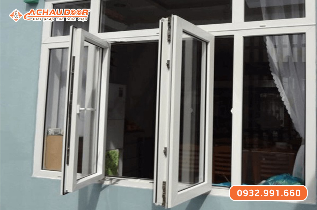 Cửa sổ quay lật 2 cánh nhôm JMA hệ 55 3 Cửa sổ quay lật 2 cánh nhôm JMA hệ 55