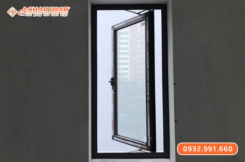 Cửa sổ quay lật 1 cánh nhôm JMA hệ 55 1 Cửa sổ quay lật 1 cánh nhôm JMA hệ 55