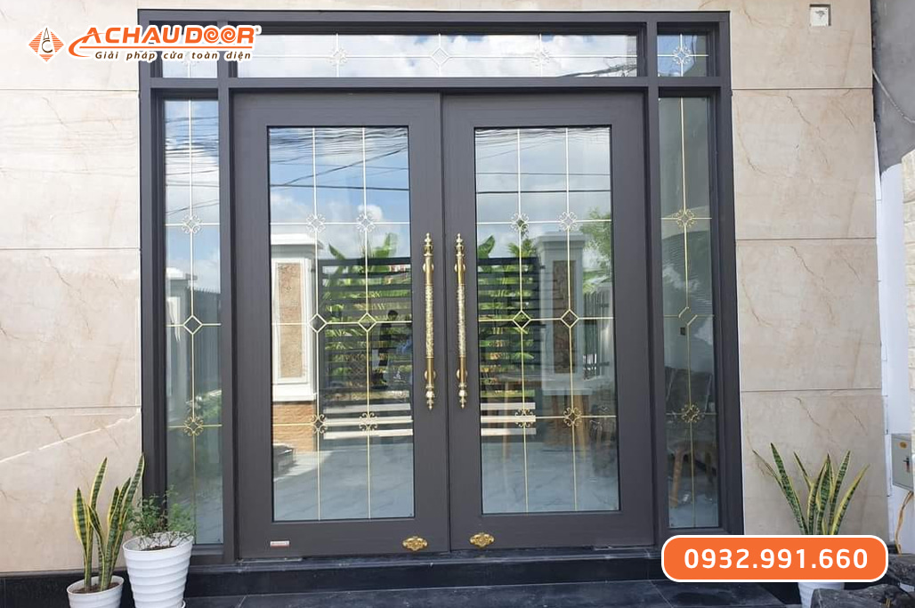 Cửa Nhôm Thủy Lực Bản 140 2 Cửa nhôm thủy lực bản 140