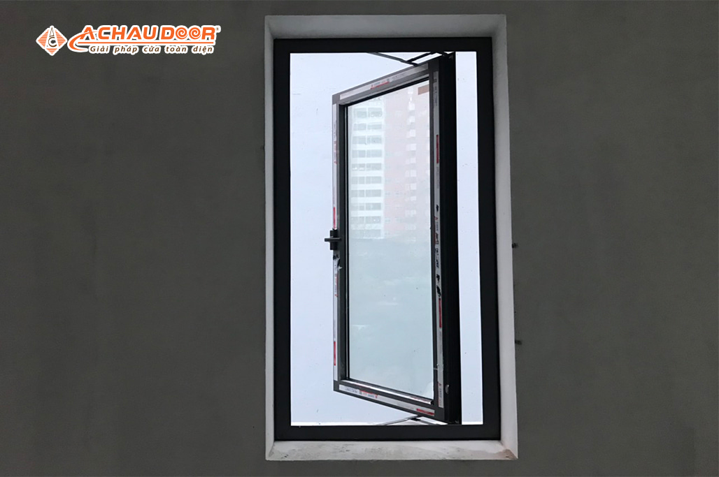 Cửa sổ mở quay 1 cánh nhôm JMA hệ 55 1 Cửa sổ mở quay 1 cánh nhôm JMA hệ 55