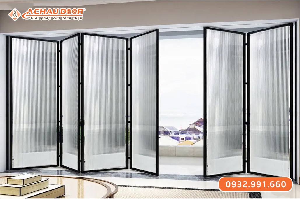 Cửa xếp trượt hệ Slim siêu mỏng 2 Cửa xếp trượt hệ Slim siêu mỏng