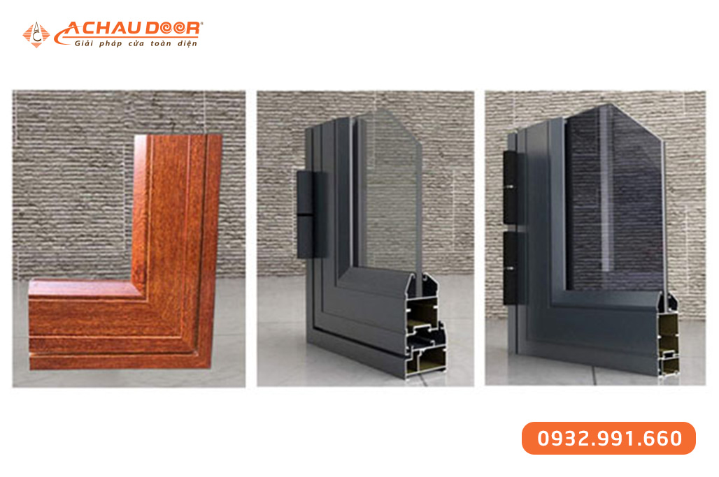 Cửa sổ quay lật 4 cánh nhôm JMA hệ 55 2 Cửa sổ quay lật 4 cánh nhôm JMA hệ 55