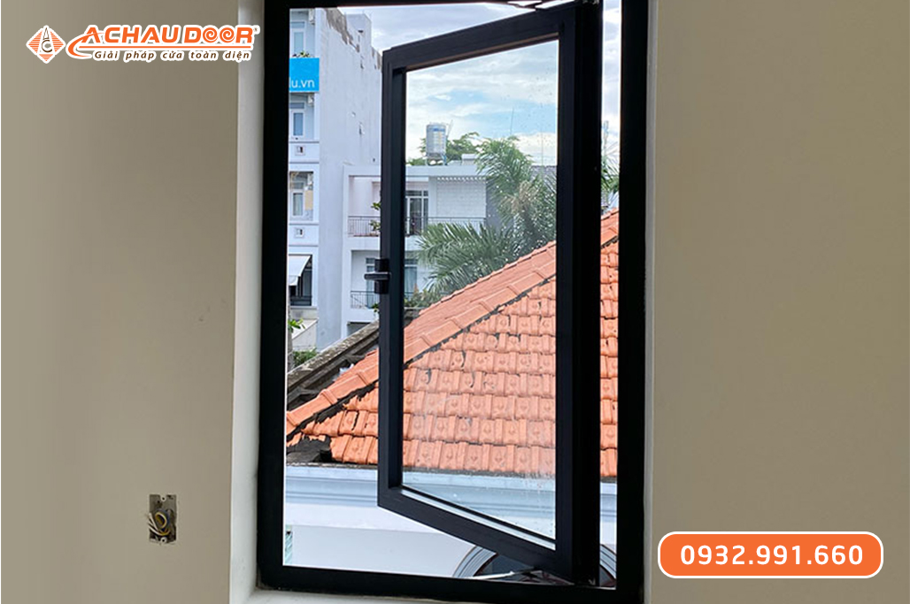 Cửa sổ quay lật 1 cánh nhôm JMA hệ 55 3 Cửa sổ quay lật 1 cánh nhôm JMA hệ 55