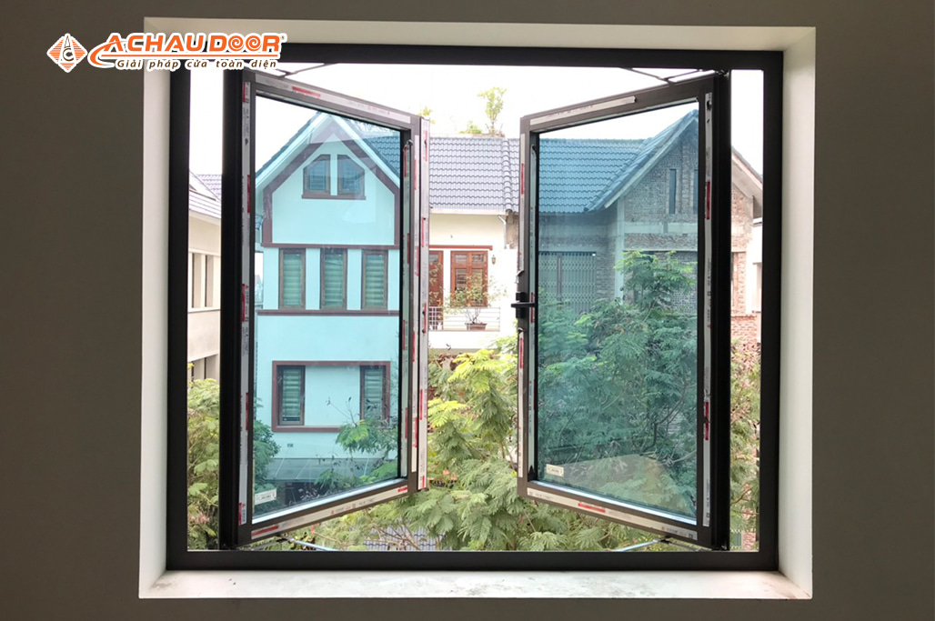 Cửa sổ mở quay 2 cánh nhôm JMA hệ 55 2 Cửa sổ mở quay 2 cánh nhôm JMA hệ 55