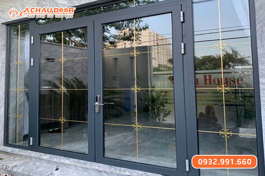 Cửa nhôm thủy lực Owin khuân bao kép 3 Cửa nhôm thủy lực Owin khuân bao kép