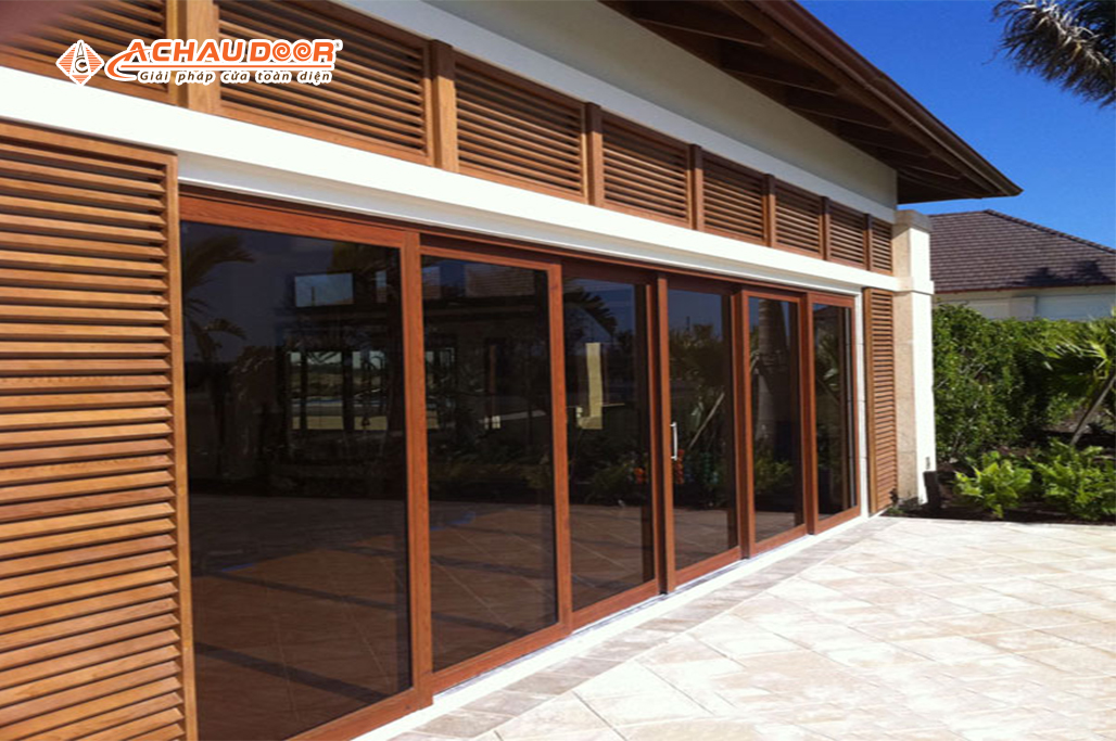 Cửa đi lùa trượt 6 cánh nhôm JMA hệ 55 3 Cửa đi lùa trượt 6 cánh nhôm JMA hệ 55