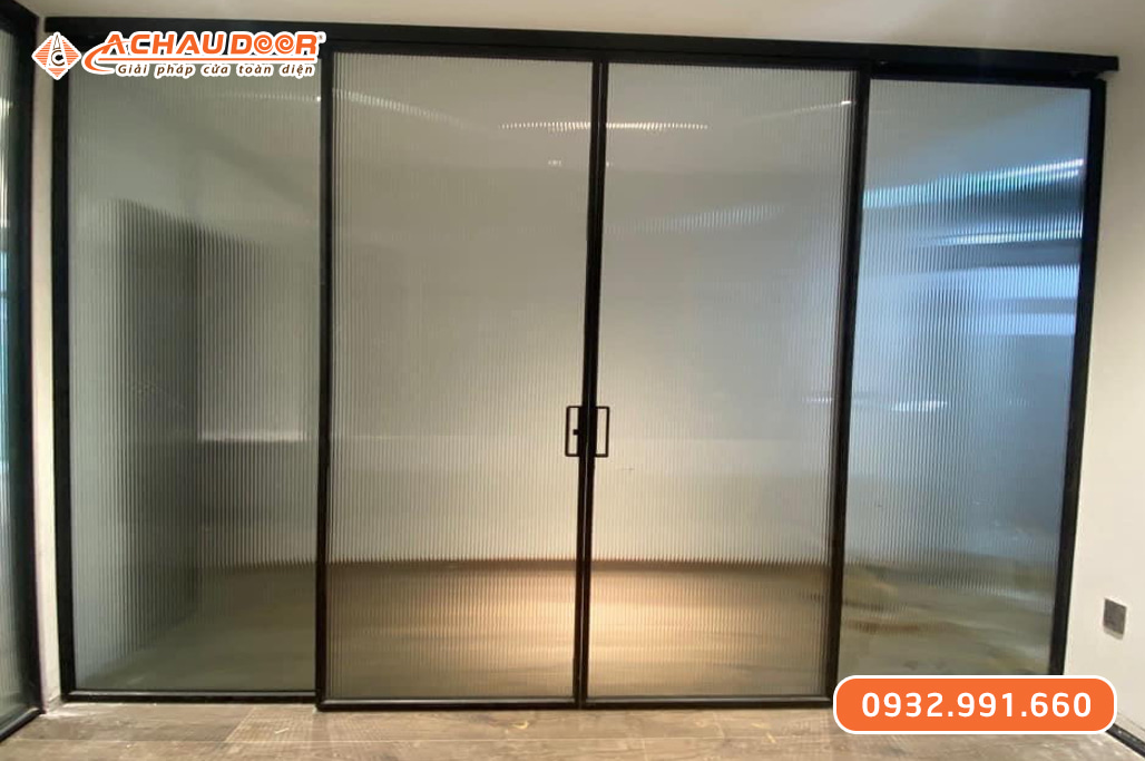 Cửa trượt Slim 2 cánh lùa trên 2 ray 3 Cửa trượt Slim 2 cánh lùa trên 2 ray