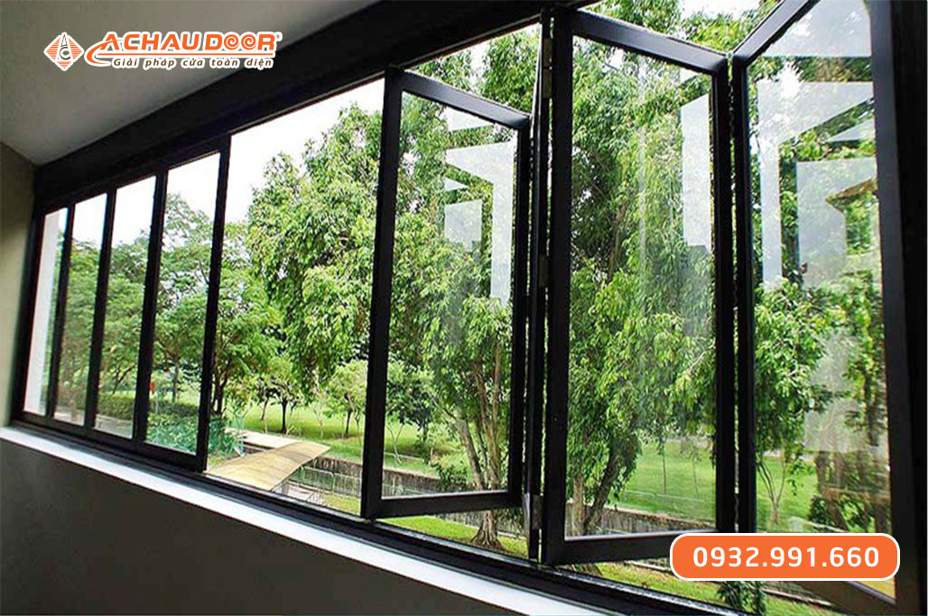 Cửa sổ lùa trượt 6 cánh nhôm JMA hệ 55 3 Cửa sổ lùa trượt 6 cánh nhôm JMA hệ 55
