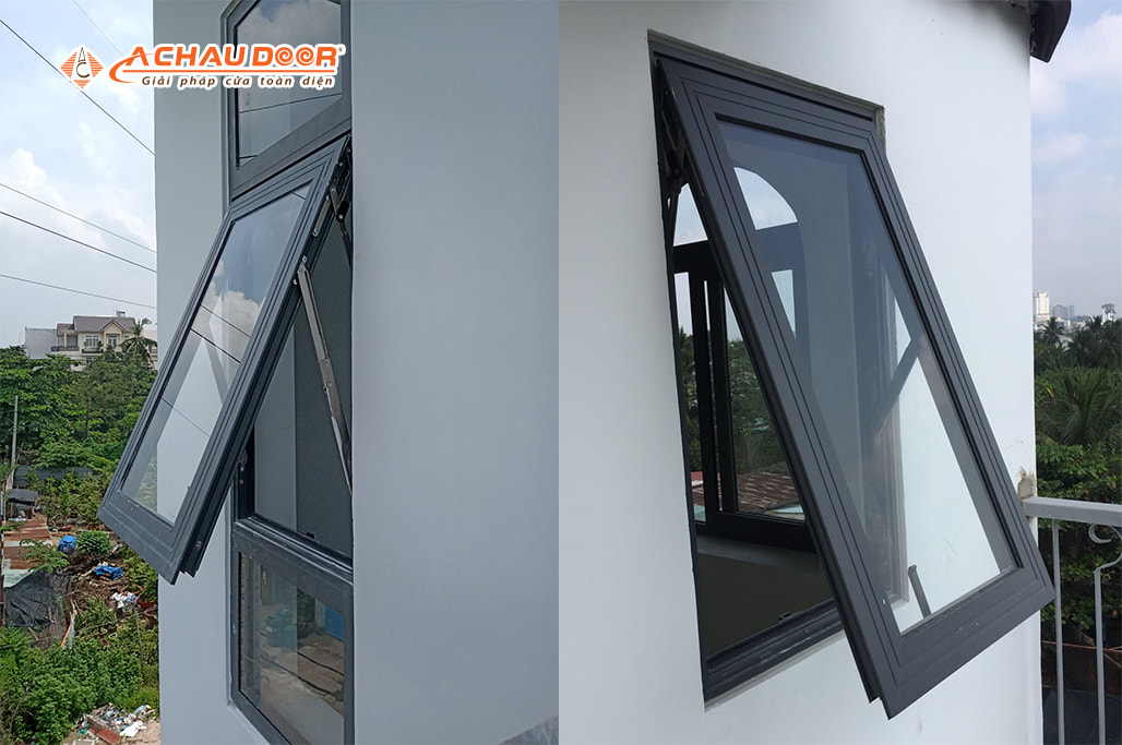 Cửa sổ mở hất nhôm JMA hệ 55 3 Cửa sổ mở hất nhôm JMA hệ 55