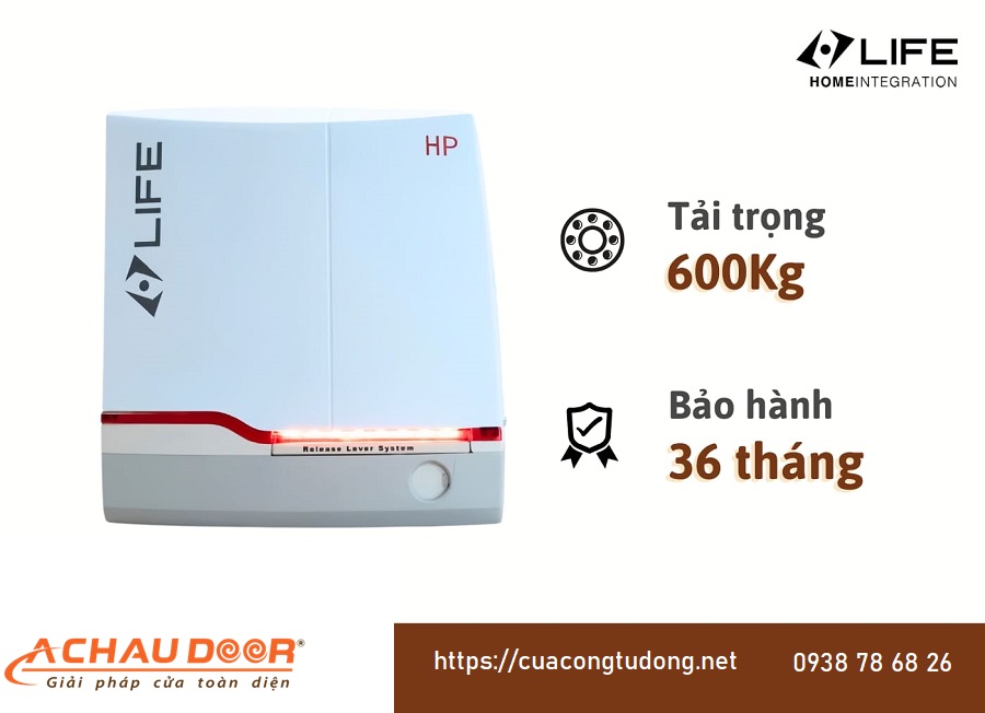 motor cổng lùa LIFE DEUS 6HP 600kg Italia
