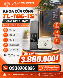Khóa Cửa Cổng Vân Tay 1 Mặt TL-106-1S