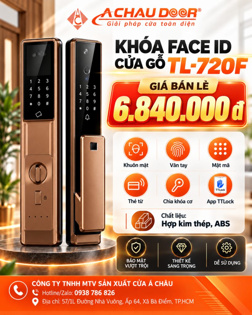 Khóa Face ID cửa gỗ TL-720F 3 TL-720F