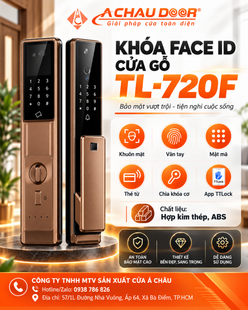 Khóa Face ID cửa gỗ TL-720F 1 TL-720F