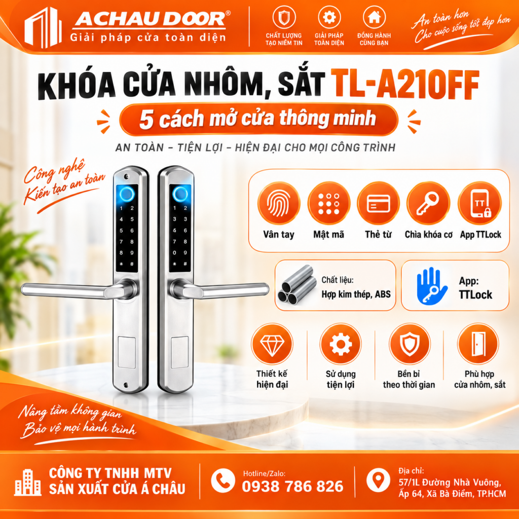 Khóa cửa nhôm TL-A210FF 1 TL A210FF 2