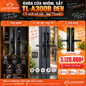 Khóa cửa nhôm sắt TL-A300B