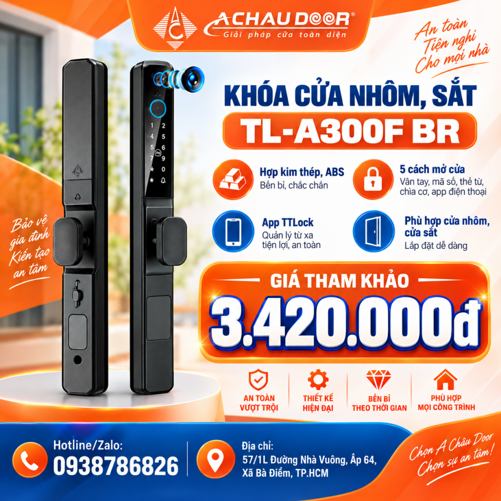 Khóa cửa nhôm sắt TL-A300F BR 3 TL-A300F BR