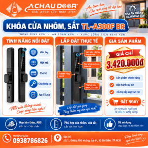 Khóa cửa nhôm sắt TL-A300F BR