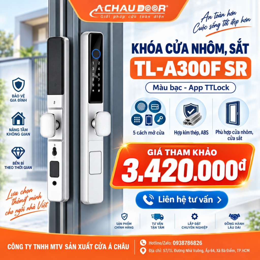 Khóa cửa nhôm sắt TL-A300F SR 3 TL-A300F SR
