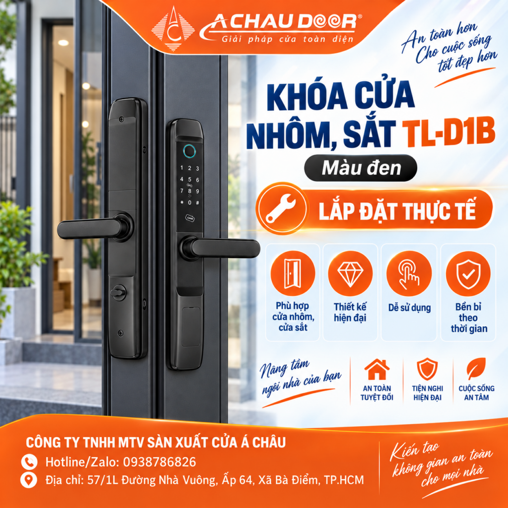 Khóa cửa nhôm sắt TL-D1B 2 TL-D1B