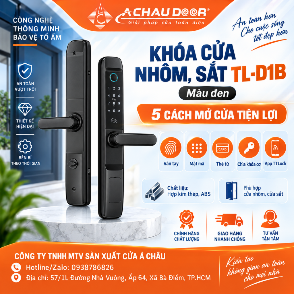 Khóa cửa nhôm sắt TL-D1B 1 TL-D1B