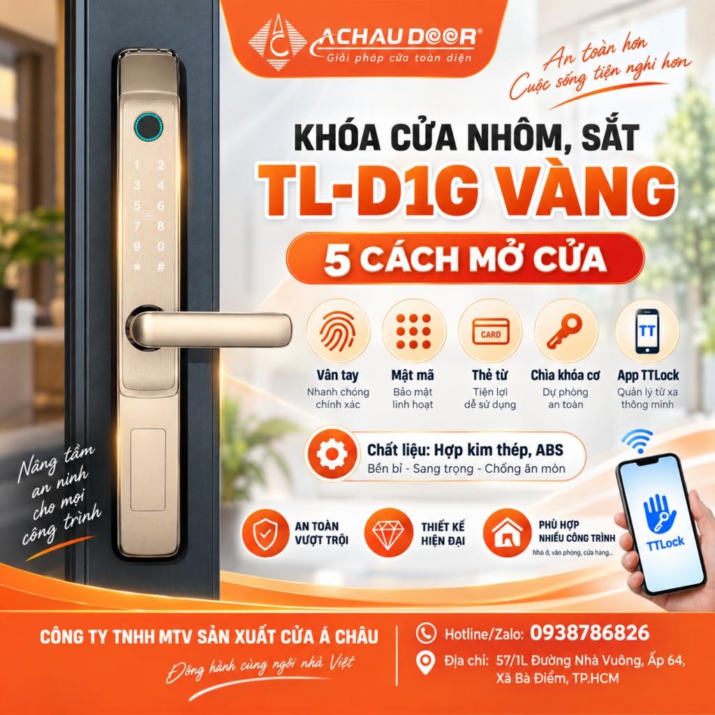 Khóa cửa nhôm sắt TL-D1G 1 TL-D1G