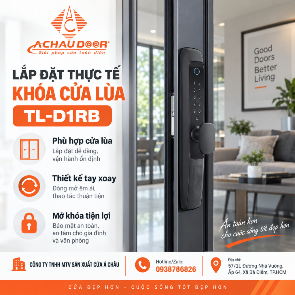 Khóa cửa lùa TL-D1RB 2 TL-D1RB