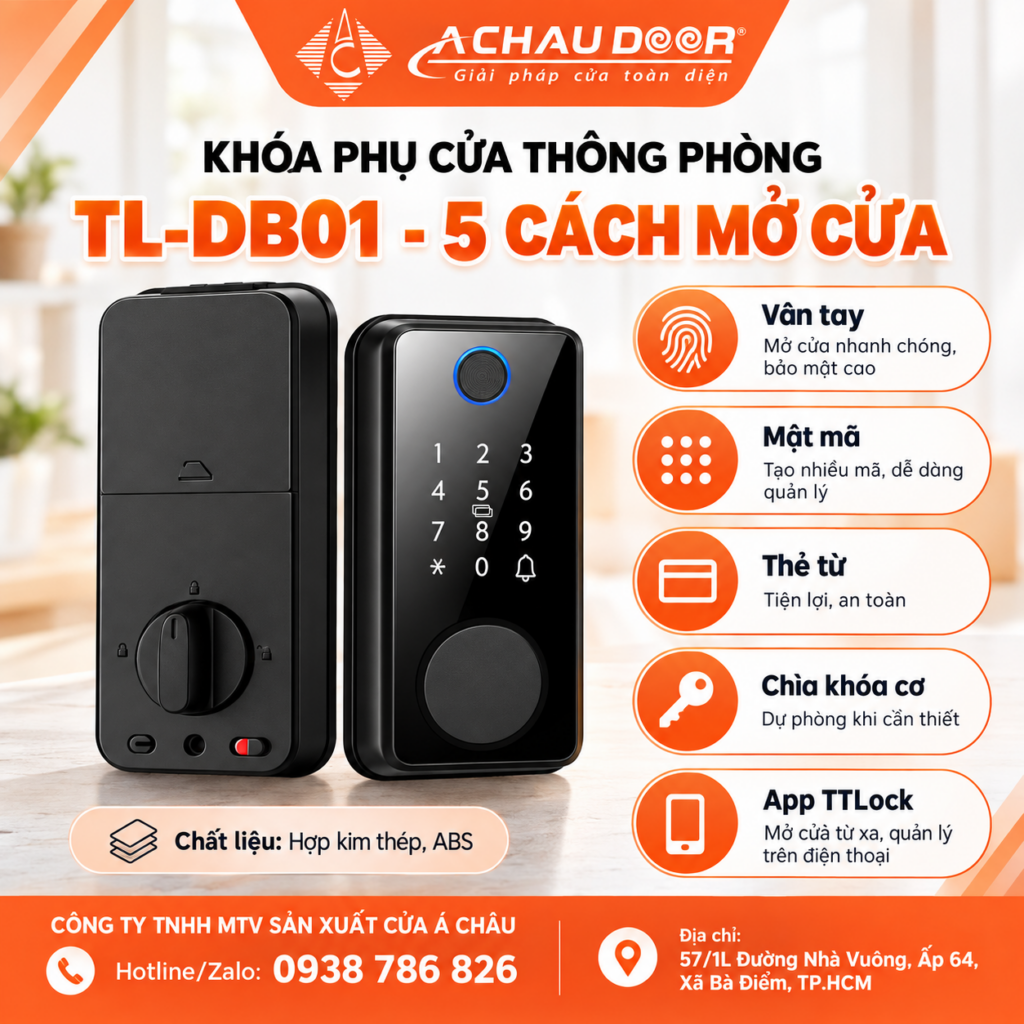 Khóa phụ cửa thông phòng TL-DB01 1 TL-DB01