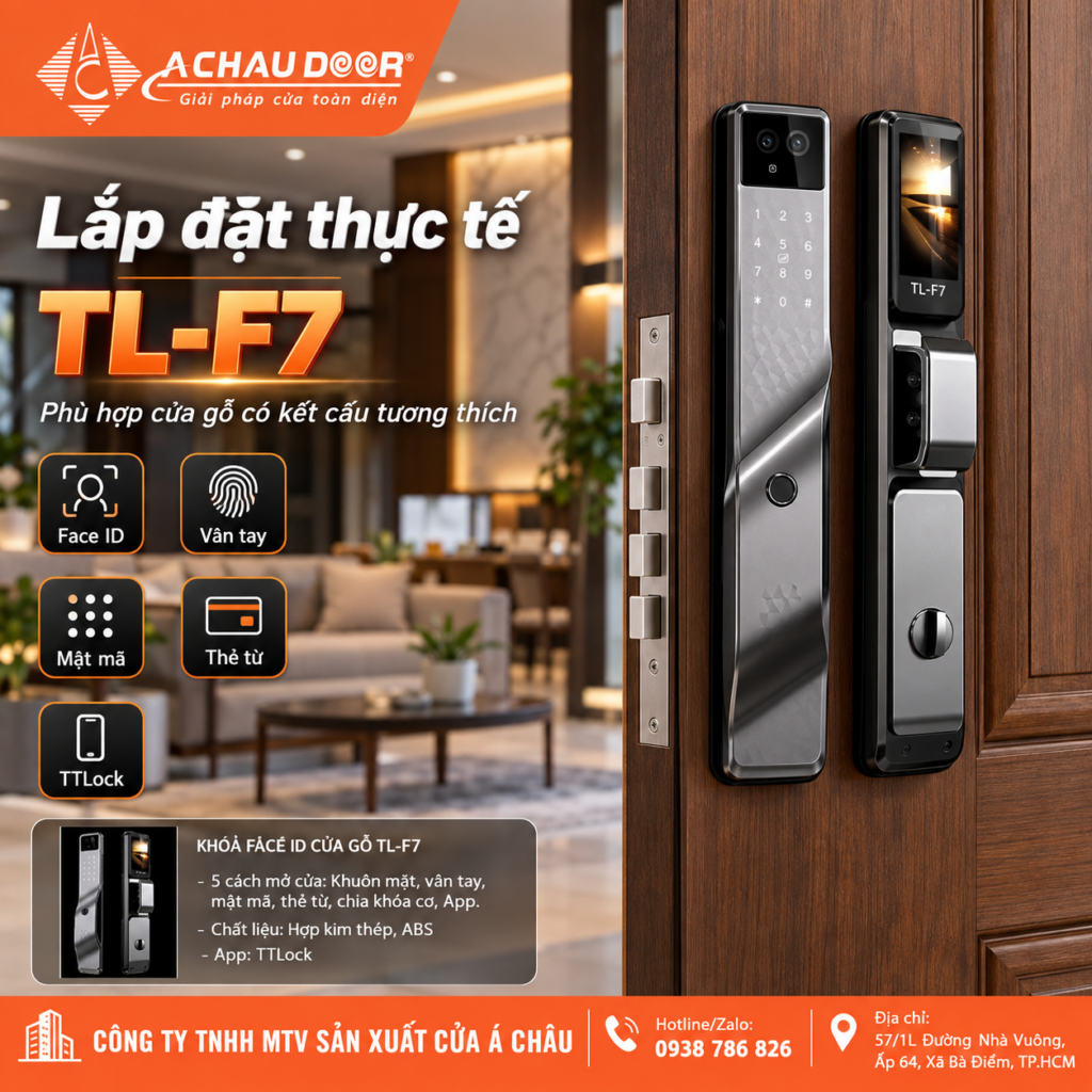 khóa Face ID cửa gỗ TL-F7 2 TL F7 1