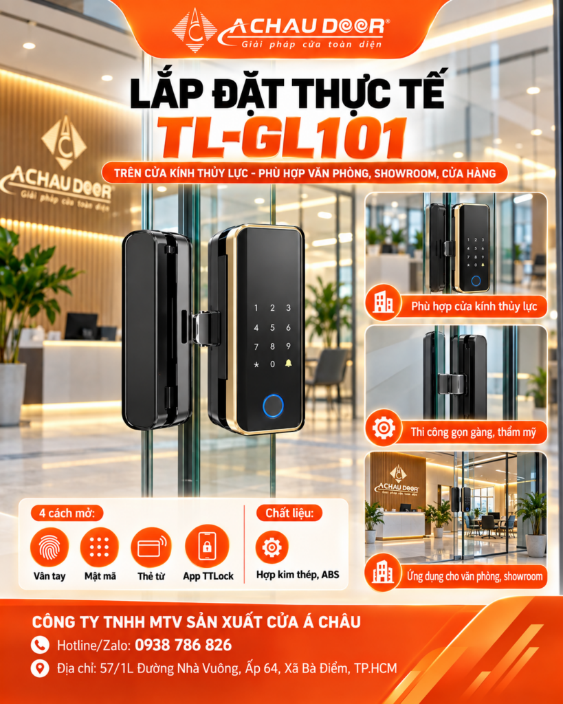 Khóa cửa kính thủy lực TL-GL101 2 TL GL101 1