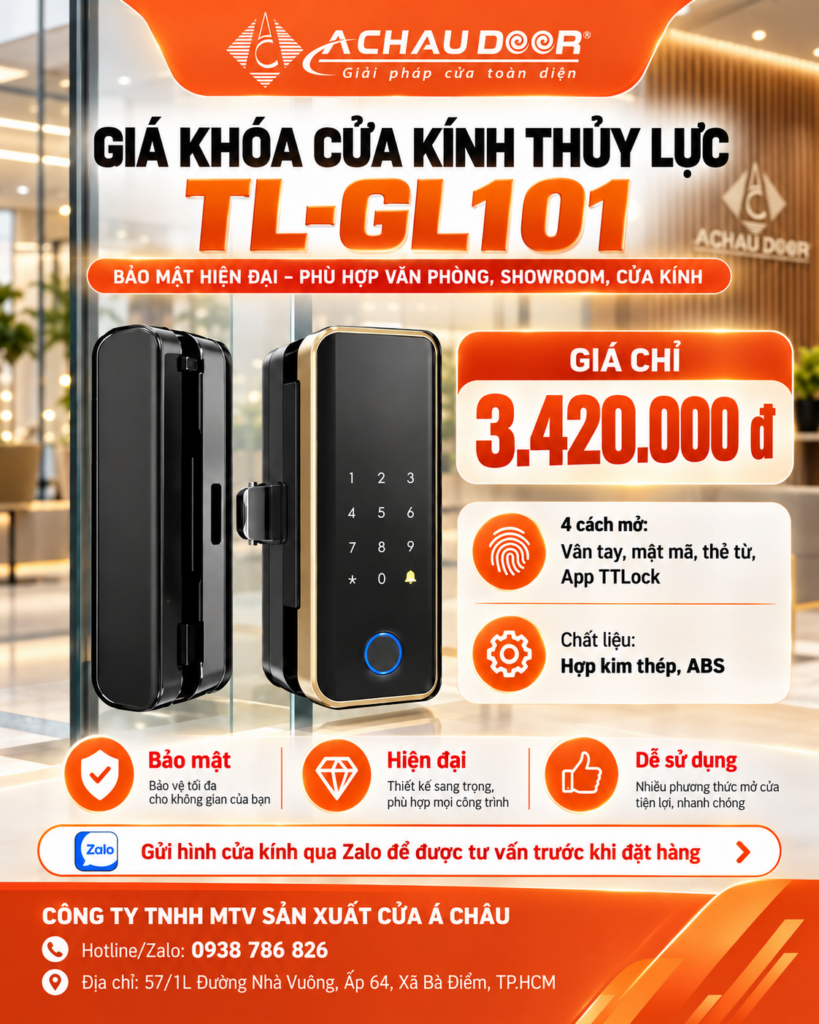 Khóa cửa kính thủy lực TL-GL101 3 TL GL101 2