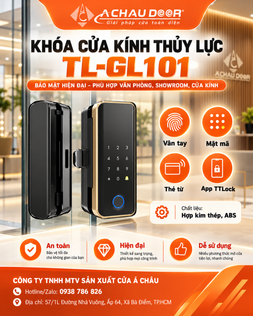 Khóa cửa kính thủy lực TL-GL101 1 TL GL101