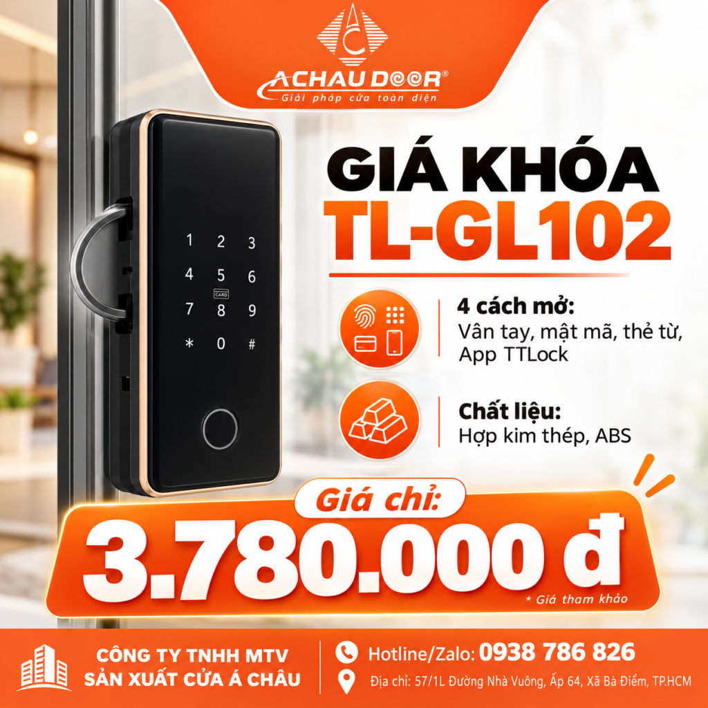 Khóa cửa kính thủy lực lùa TL-GL102 3 TL GL102 2