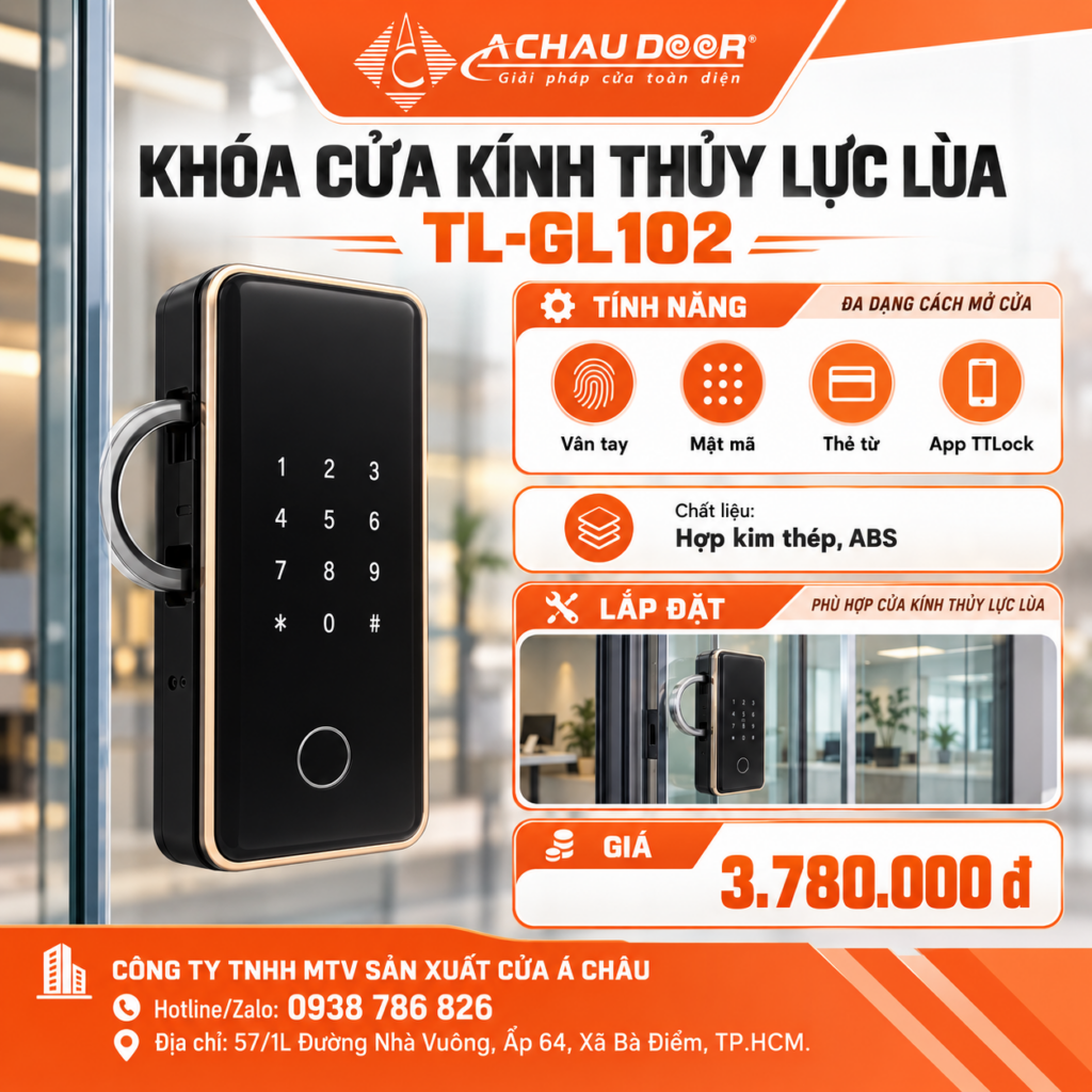 Khóa cửa kính thủy lực lùa TL-GL102 1 TL GL102 3