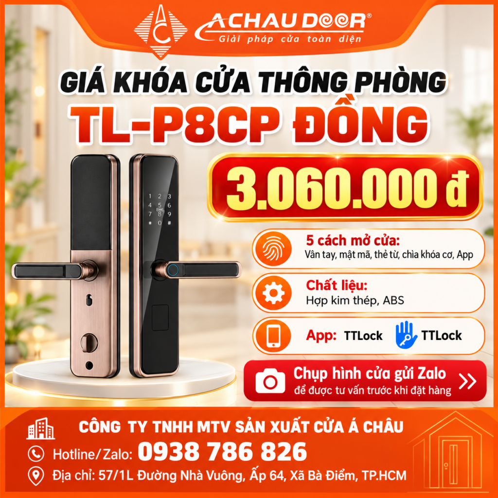 khóa cửa thông phòng TL-P8CP 3 TL-P8CP
