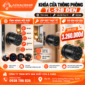 Khóa cửa thông phòng TL-S2B Đen